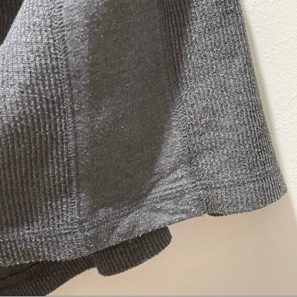 🍀LUCKY BRAND Men’s Gray FRENCH RIB MOCK NECK Pullover Polo Shirt Long Slv Sz M - Picture 5 of 10